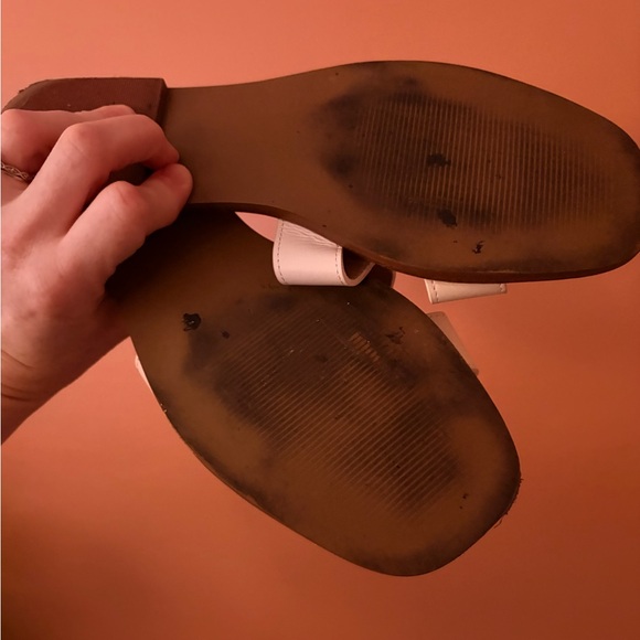 Steve Madden White Leather Maya Sandal - Picture 3 of 3